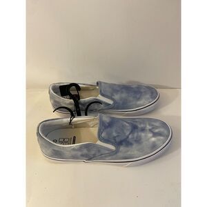 No Boundaries Blue Tie-Dye Slip-On Sneakers